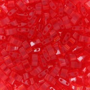 Miyuki half tila 5x2.4mm kralen - Transparent light red HTL-140